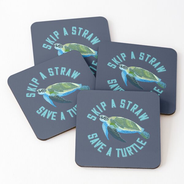 Item preview, Save the Turtles, Skip the Straws  designed and sold by alittleprintsdesign.