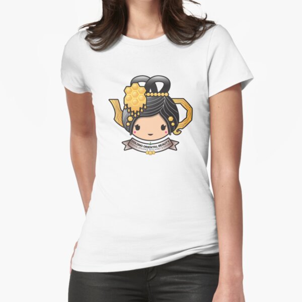 Oolong Oriental Beauty Teapot Fitted T-Shirt