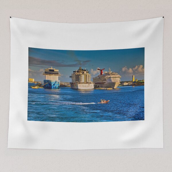 Item preview, Pilot Boat Past Cruise Ships designed and sold by dbvirago.