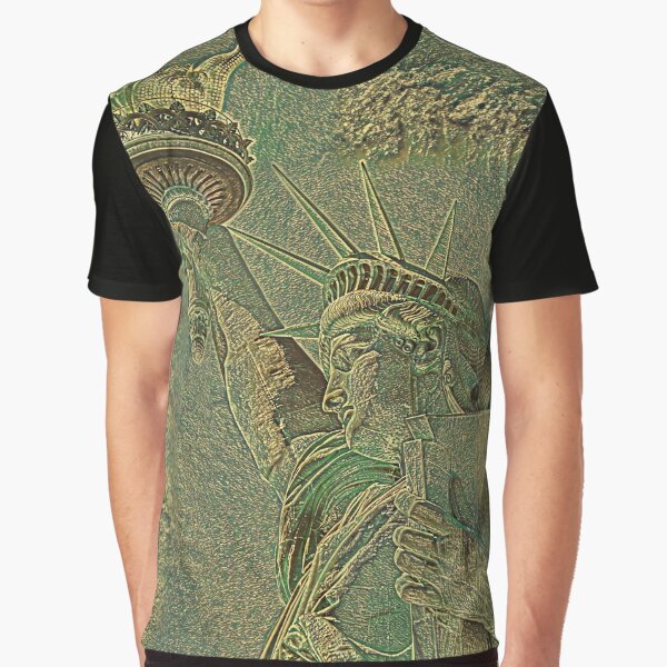 FREIHEITSSTATUE CAMOUFLAGE Grafik T-Shirt