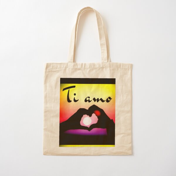 Ti amo Pop-Art Baumwolltasche