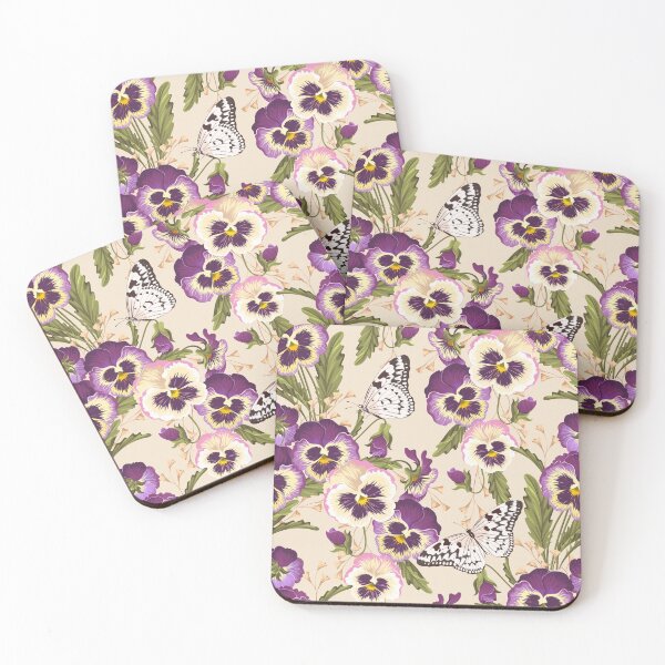Item preview, Pansies and Butterflies designed and sold by ECLECTICimprint.