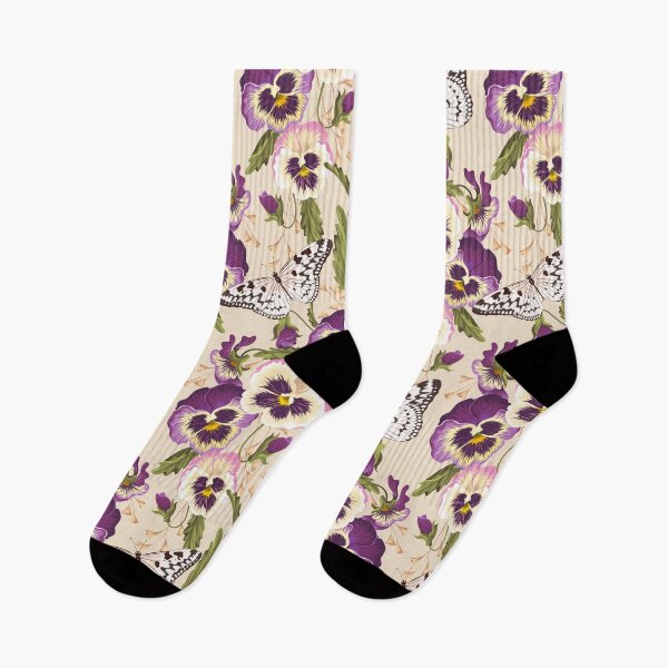 Item preview, Pansies and Butterflies designed and sold by ECLECTICimprint.