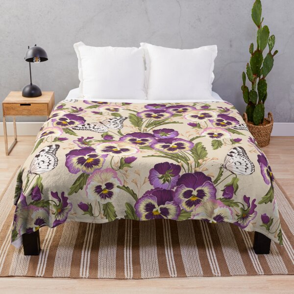 Item preview, Pansies and Butterflies designed and sold by ECLECTICimprint.