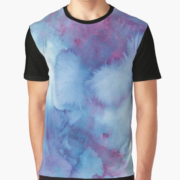Aquarell - Zuckerwatte Wolken Grafik T-Shirt