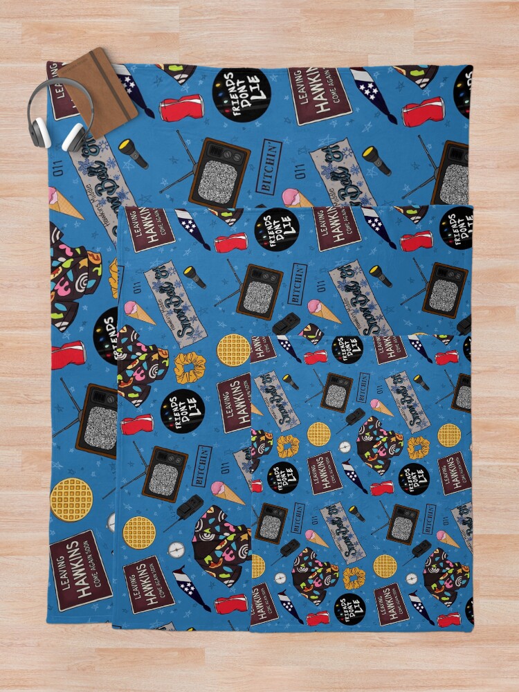 Alternate view of Eleven Character Collage • ST Throw Blanket