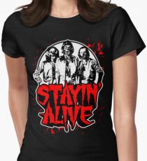 Stayin' Alive 2 (Zom-Bee Gees) Women's Fitted T-Shirt