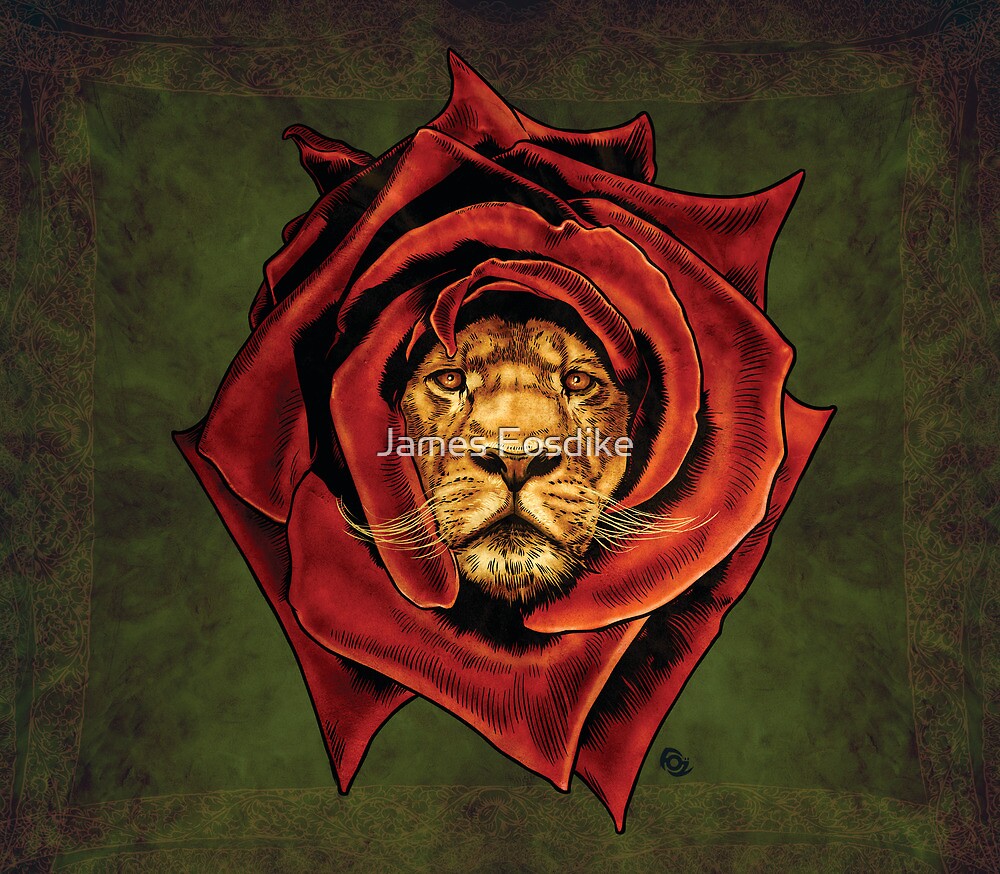 "The Lion Rose" by James Fosdike Redbubble