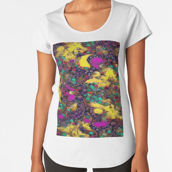KNALLIG BUNT UND SCHRILL Premium Rundhals-Shirt