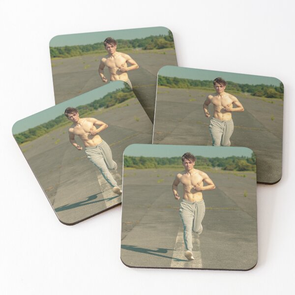 Item preview, Young adult male jogging shirtless designed and sold by Ben Gingell.