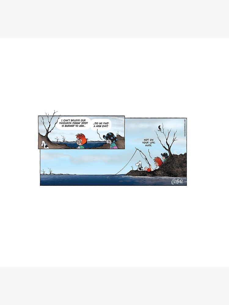 Ginger Meggs bushfire comic strip by gingermeggs