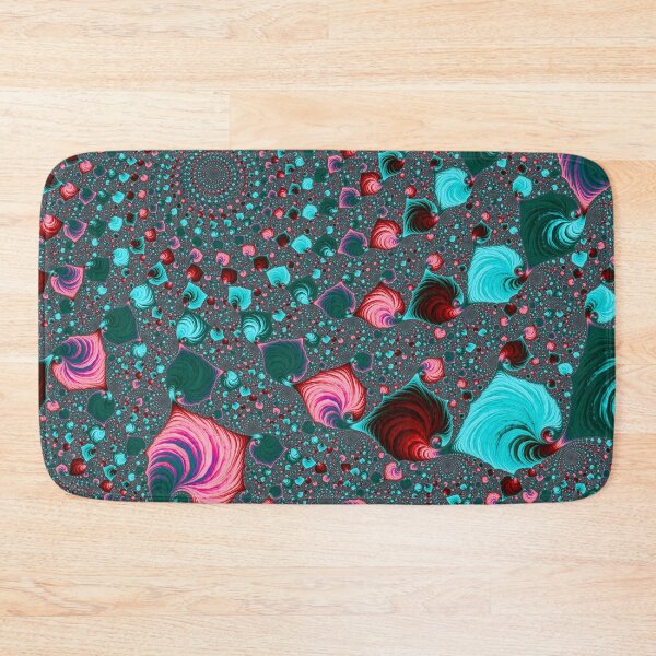 Item preview, Teal and Pink Spiraling Fractal designed and sold by Kaleiope Studio.