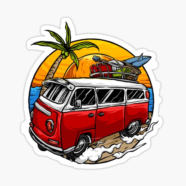 Classic Vintage Vw Stickers | Redbubble
