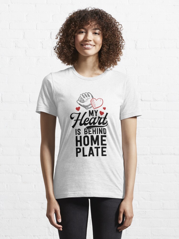 Home Plate Baseball Mom Tee