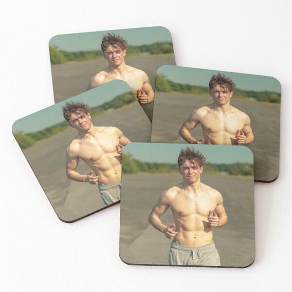 Item preview, Young adult male jogging shirtless designed and sold by Ben Gingell.