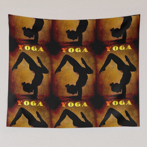 Item preview, Yoga Forearm Stand Brown Background designed and sold by SadSacDesigns.