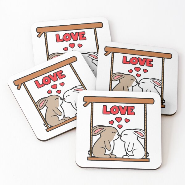 Item preview, The cute pair of rabbits designed and sold by nmdesigns1.