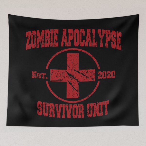 Item preview, Red Zombie Apocalypse Survivor Unit designed and sold by Spoof-Tastic.