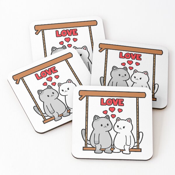 Item preview, The cute couple of cats designed and sold by nmdesigns1.