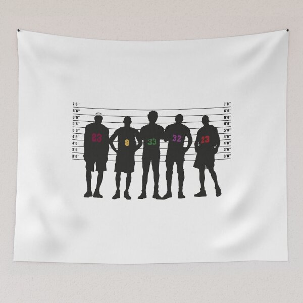 Item preview, The GOAT Lineup - Lebron,Kobe,Bird,Magic,MJ designed and sold by COURT-VISION.
