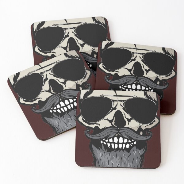 Item preview, hipster skull designed and sold by Achille3777.