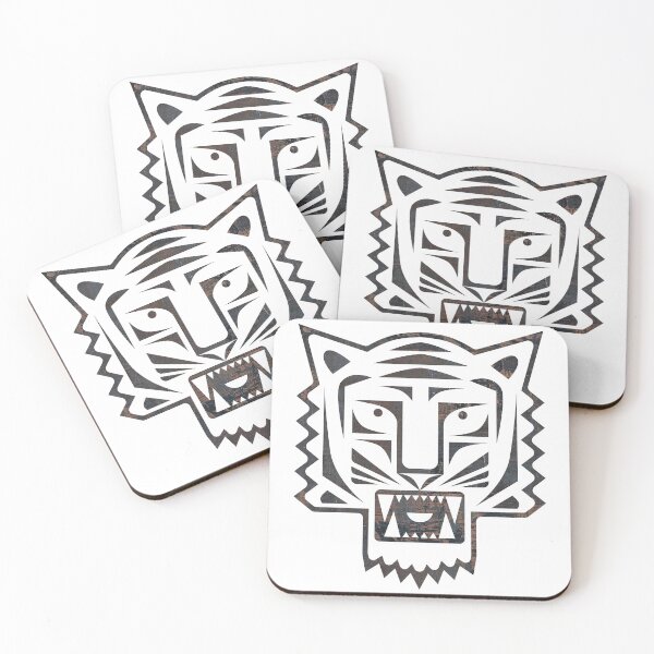 Item preview, Tiger angry head. Black tattoo design. Geometric line style. Animal portrait.  designed and sold by EEgnat.