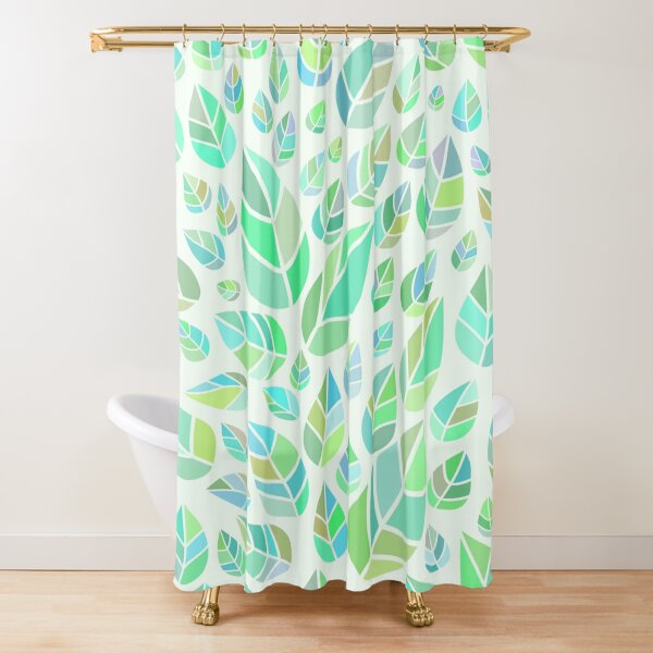 Item preview, Seamless pattern of stylized spring leaves designed and sold by leen12 Art Designs Prints.