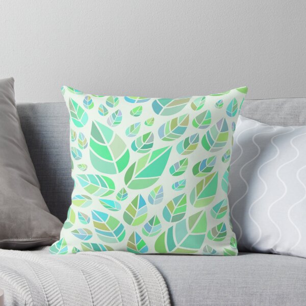 Item preview, Seamless pattern of stylized spring leaves designed and sold by leen12 Art Designs Prints.