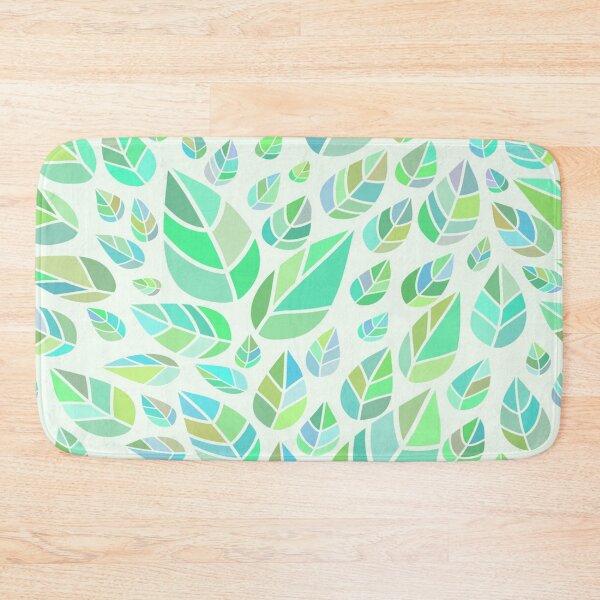 Item preview, Seamless pattern of stylized spring leaves designed and sold by leen12 Art Designs Prints.