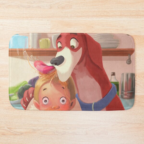 Pasta Lover dog Bath Mat