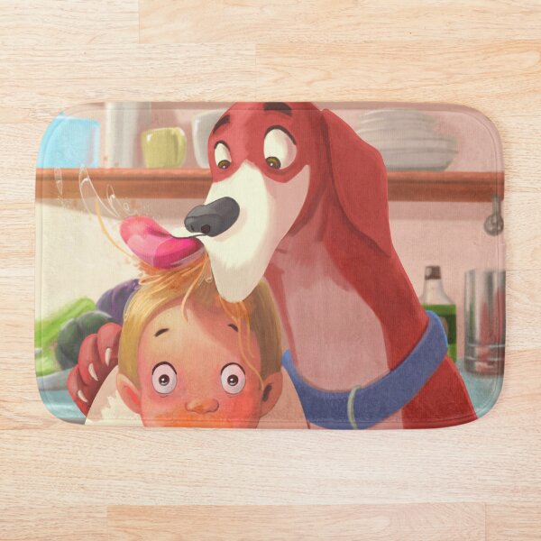 Pasta Lover dog Bath Mat