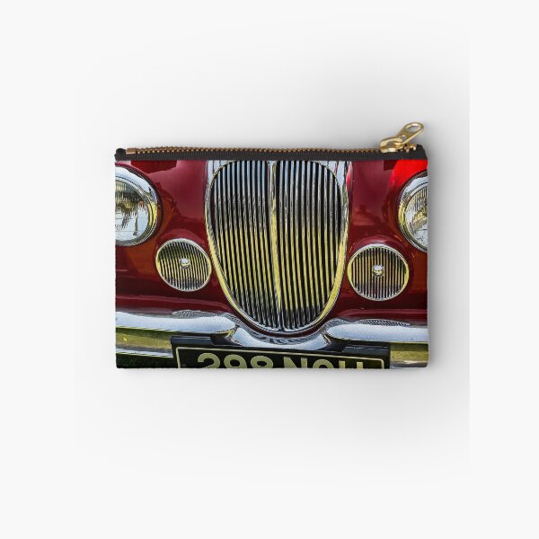 Item preview, The front of a red 1964 Daimler 2.5L saloon on display at a car show designed and sold by Graham Cornall.