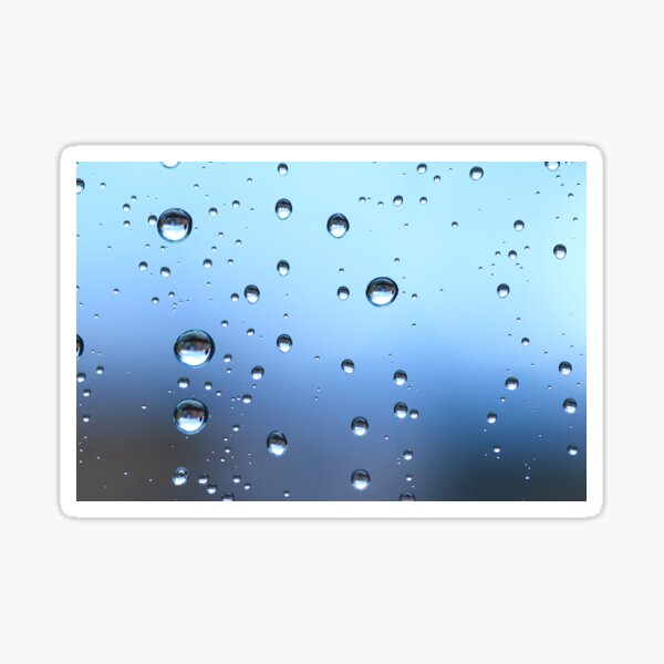 Goutte de pluie sur la fenêtre Sticker