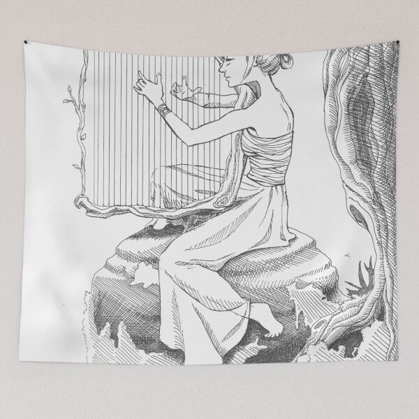 Item preview, Woman Playing the Harp designed and sold by Adelle Partenheimer.