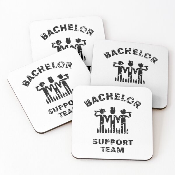 Item preview, Bachelor Support Team (Groom Stag Party / Vintage / Black) designed and sold by MrFaulbaum.