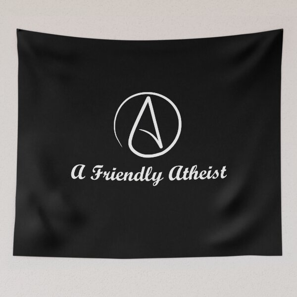 Artikelvorschau, Ein freundlicher Atheist mit atheistischem Logo entworfen und verkauft von Automatic Soul.