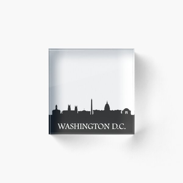 Washington DC Skyline Acrylic Block