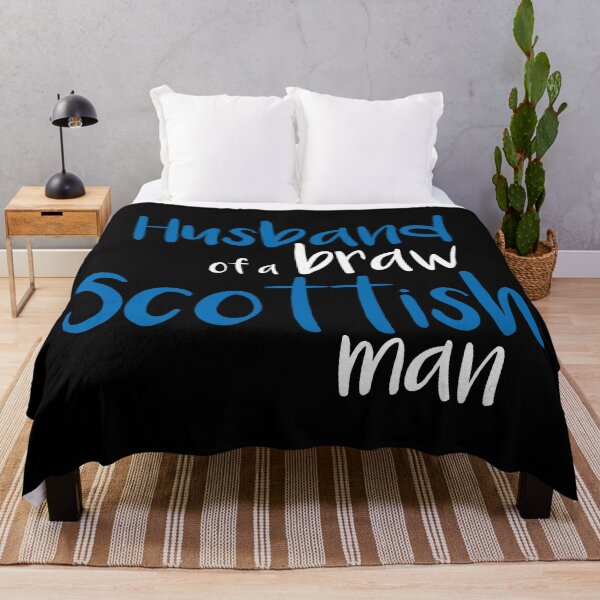 Item preview, Husband of a braw Scottish man slogan text designed and sold by MacPean.