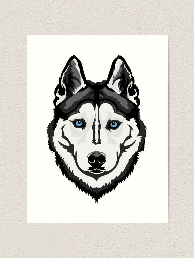 husky abstract art