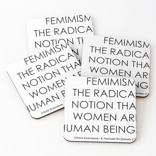Item preview, FEMINISM: THE RADICAL NOTION THAT WOMEN ARE HUMAN BEINGS designed and sold by dusie.