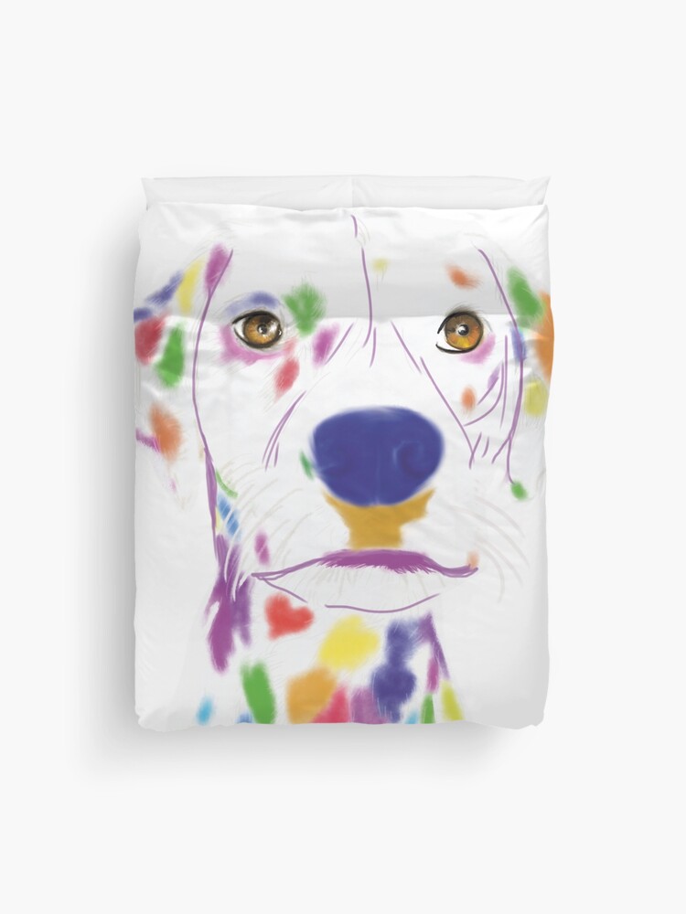 Housse De Couette Dalmatien Multicolore Par Russodesign Redbubble