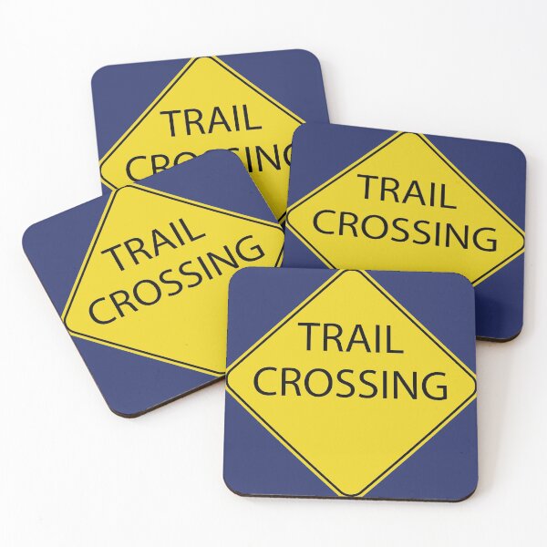 Item preview, Caution Road Sign Trail Crossing designed and sold by Shanestillz.