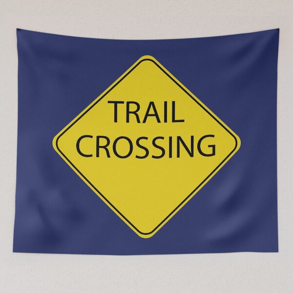 Item preview, Caution Road Sign Trail Crossing designed and sold by Shanestillz.