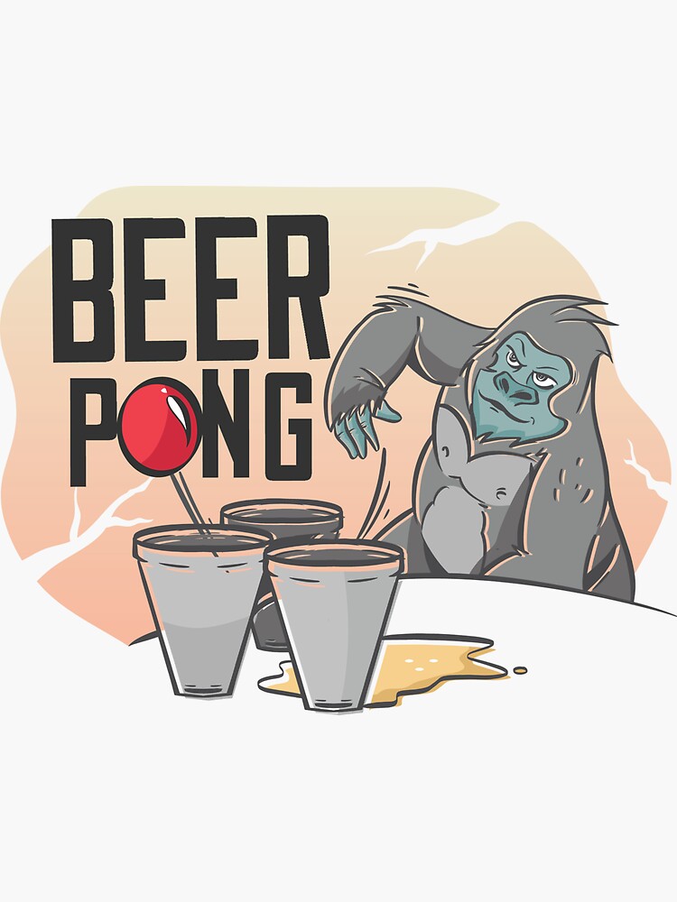 Beer pong gorilla