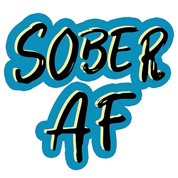 Artwork thumbnail, Sober AF by SWildDesign