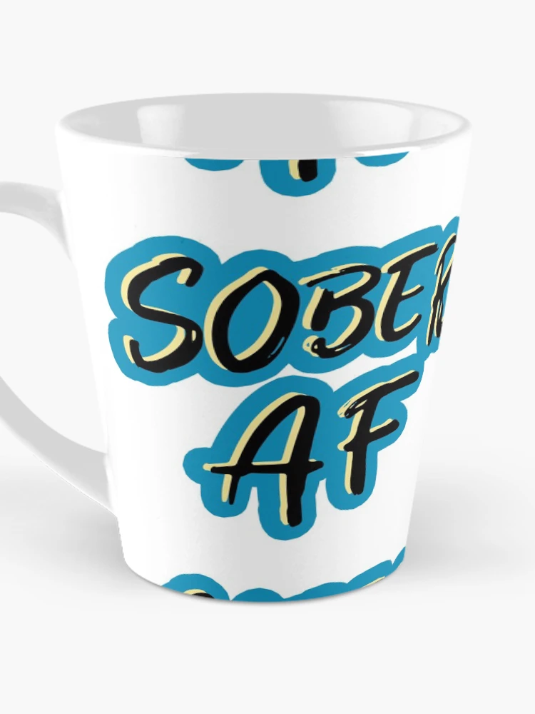 Imagen 3 de 4, Taza de café con la obra AF sobrio, diseñada y vendida por SWildDesign.