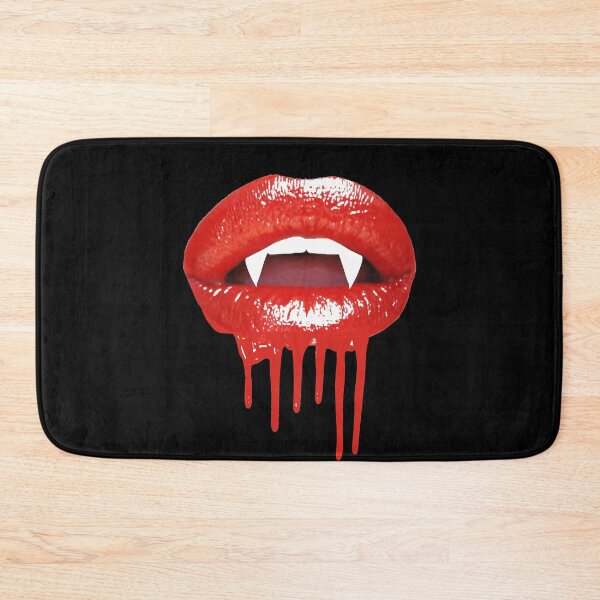 Item preview, 1980s Halloween Vampire Fangs Gothic Red Lips  designed and sold by LEILA ART SPACE.