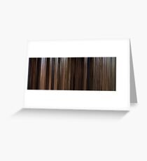 Moviebarcode: Back to the Future Part III (1990) Greeting Card