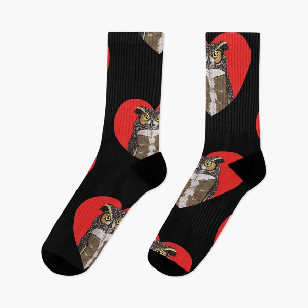 Item preview, Great Horned Owl Valentines Day designed and sold by Nosek1ng.