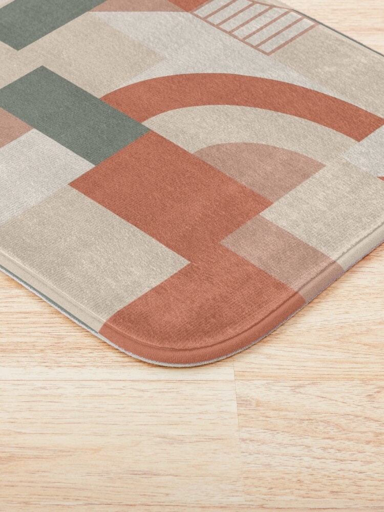 Alternate view of Earthy Blocks Bath Mat